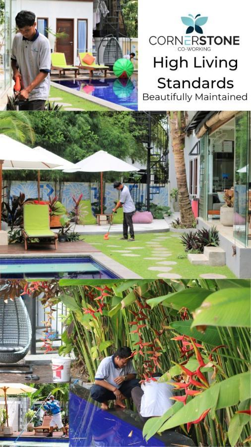Хостел Cornerstone Bali Coworking Чангу Экстерьер фото
