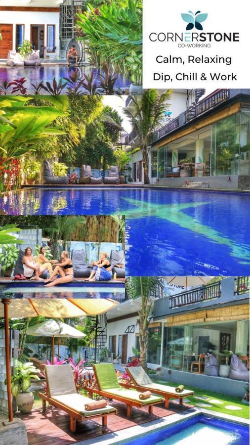 Хостел Cornerstone Bali Coworking Чангу Экстерьер фото
